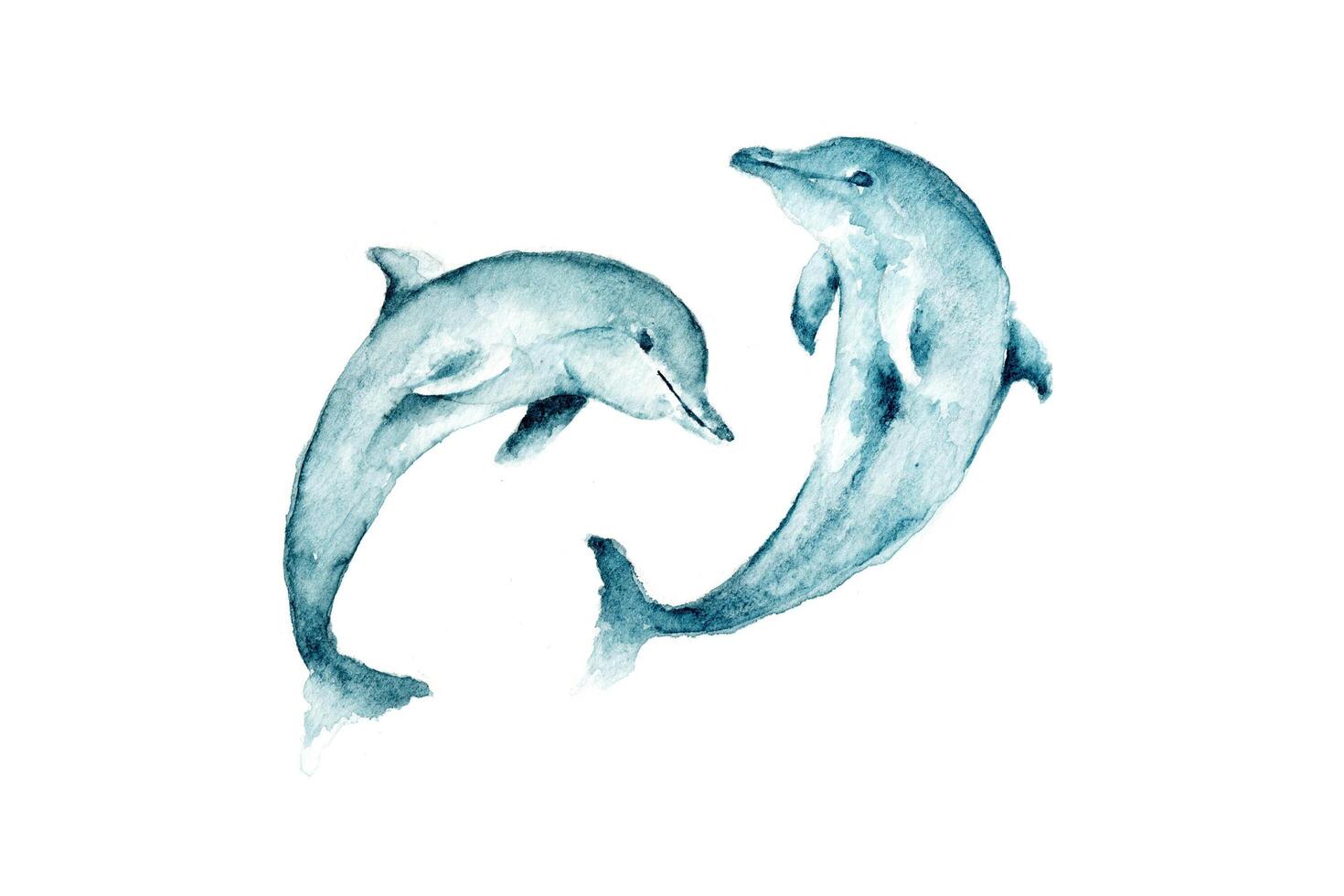 illustrazione dell'acquerello di una megattera. un disegno creativo dipinto a mano di animali oceanici. elemento artistico per decorare il design a tema nautico. foto