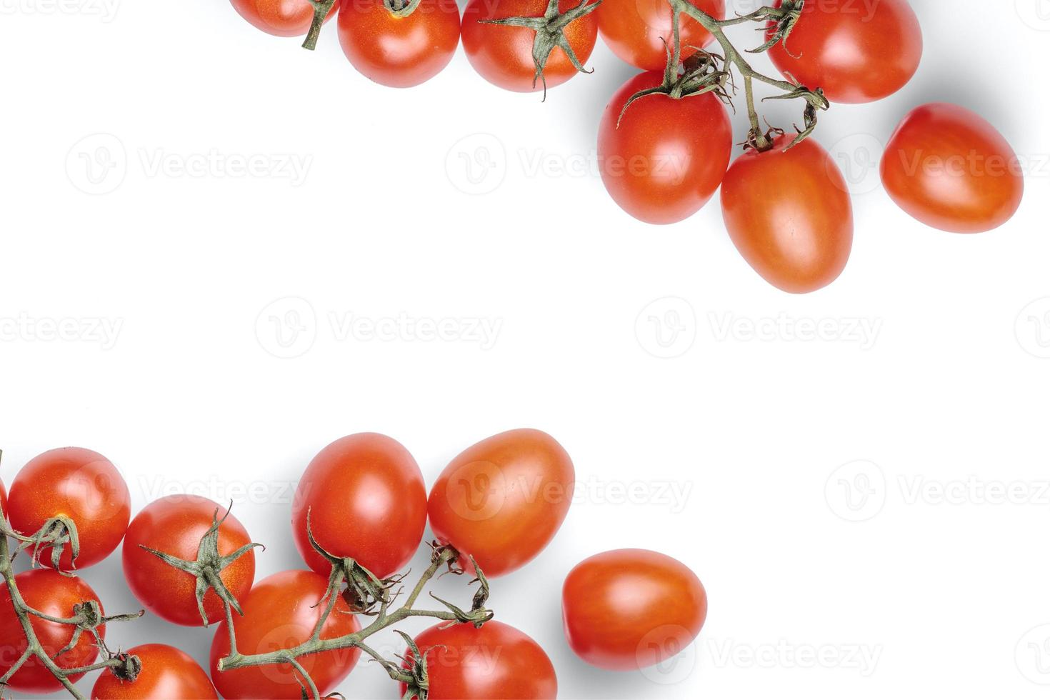 sfondo di pomodoro, sfondo di cibo, sfondo di frutta e verdura con copia spazio per il testo, ingredienti alimentari freschi per cucinare, vista dall'alto con spazio copia, banner pubblicitario alimentare foto