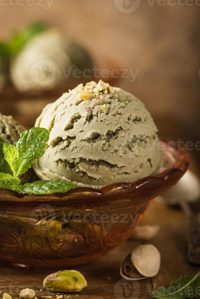 gelato al pistacchio foto