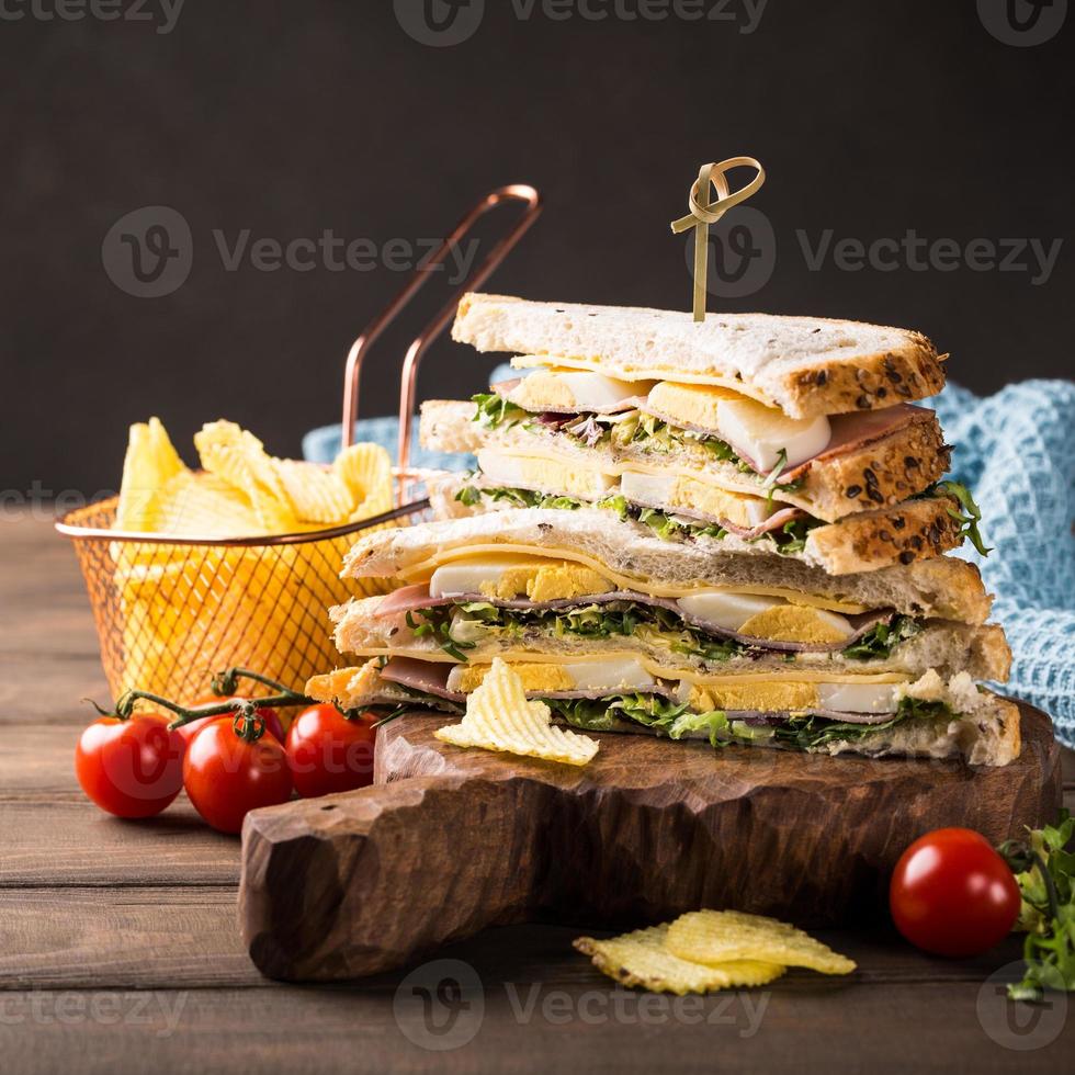 club sandwich fresco foto