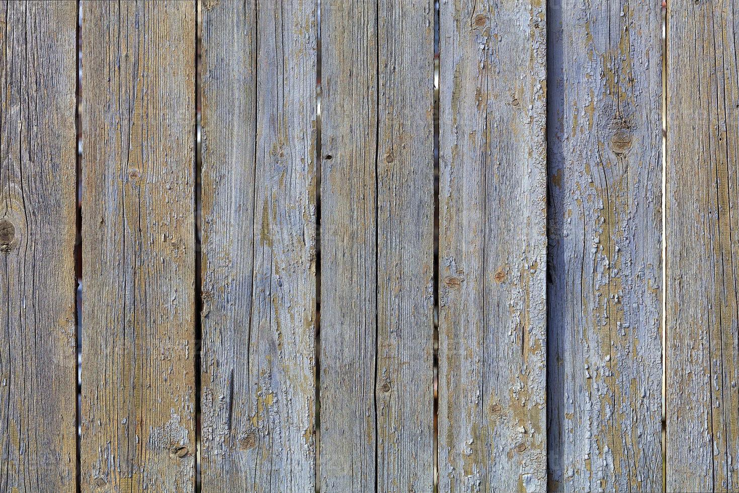 trama del vecchio recinto di legno grigio stagionato foto