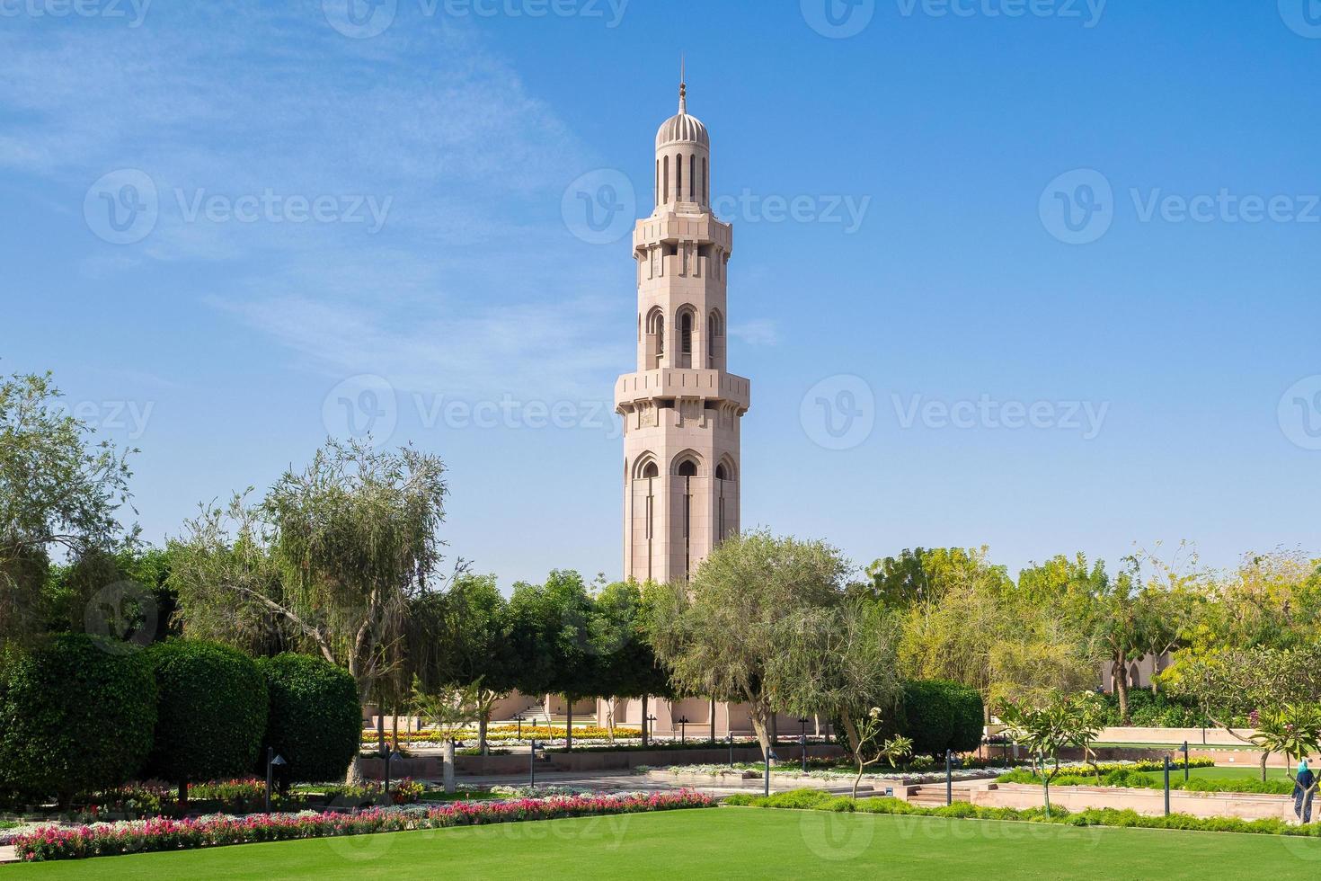 minareto della grande moschea, moscato, oman foto