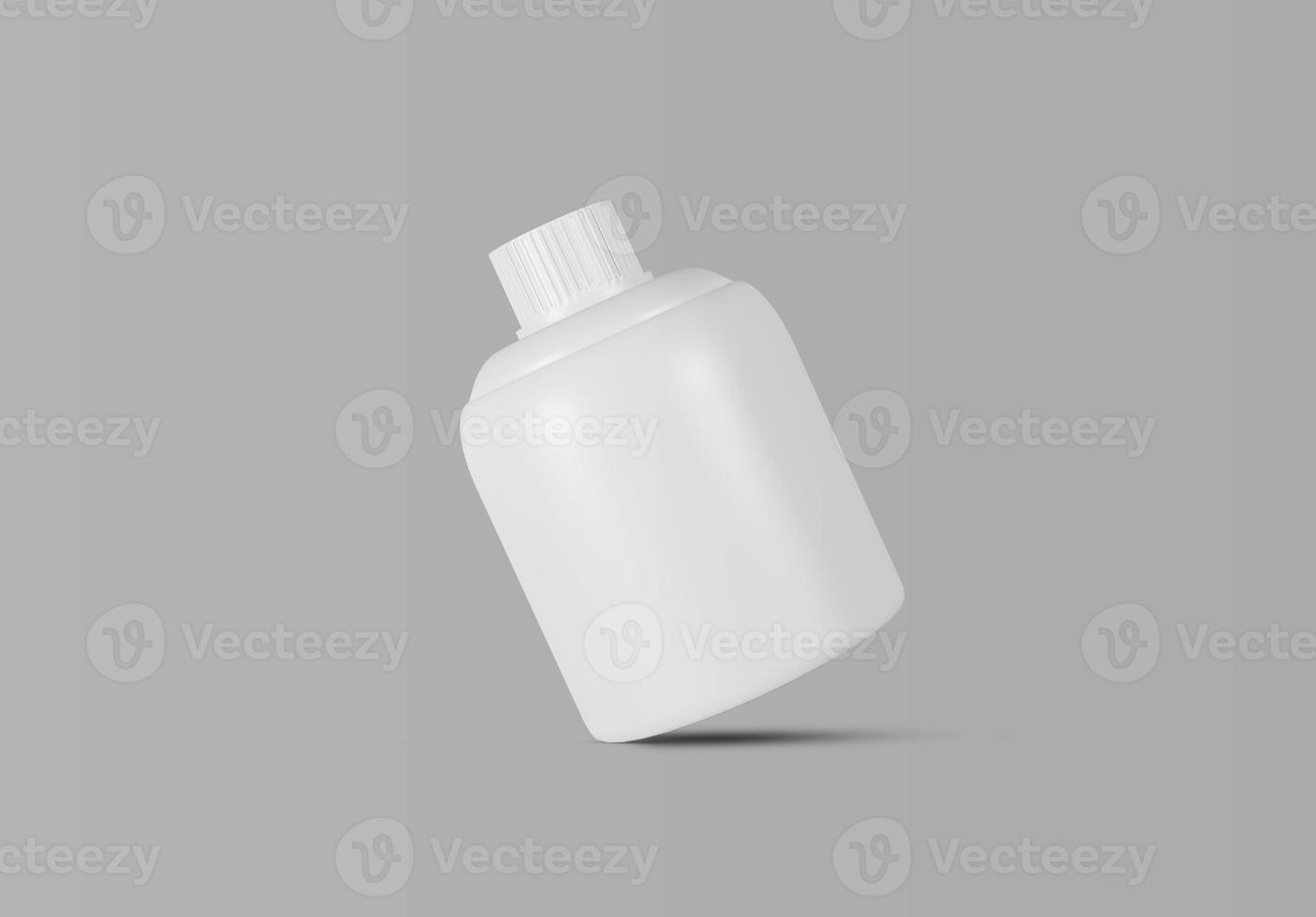 bottiglia di plastica realistica. modello di simulazione foto