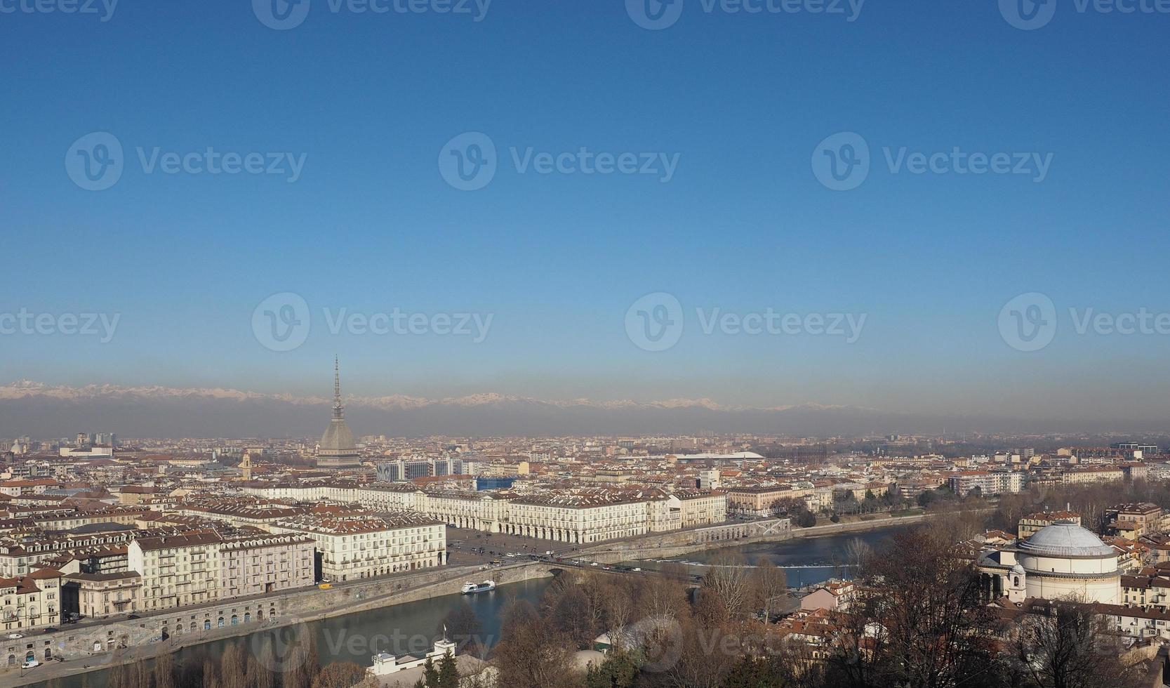 veduta aerea di torino foto