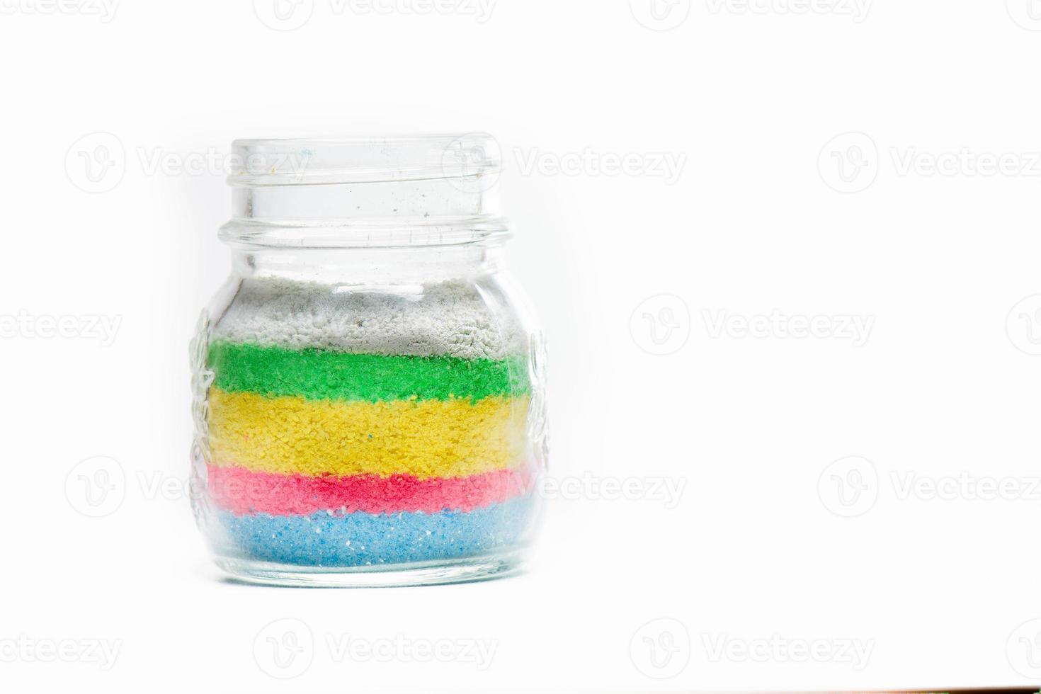barattolo di vetro con sabbia colorata 4827556 Stock Photo su Vecteezy