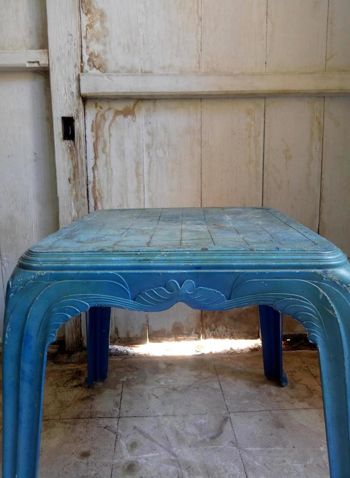 tavolo di plastica blu. tavola sporca. struttura del tavolo 4830527 Stock  Photo su Vecteezy