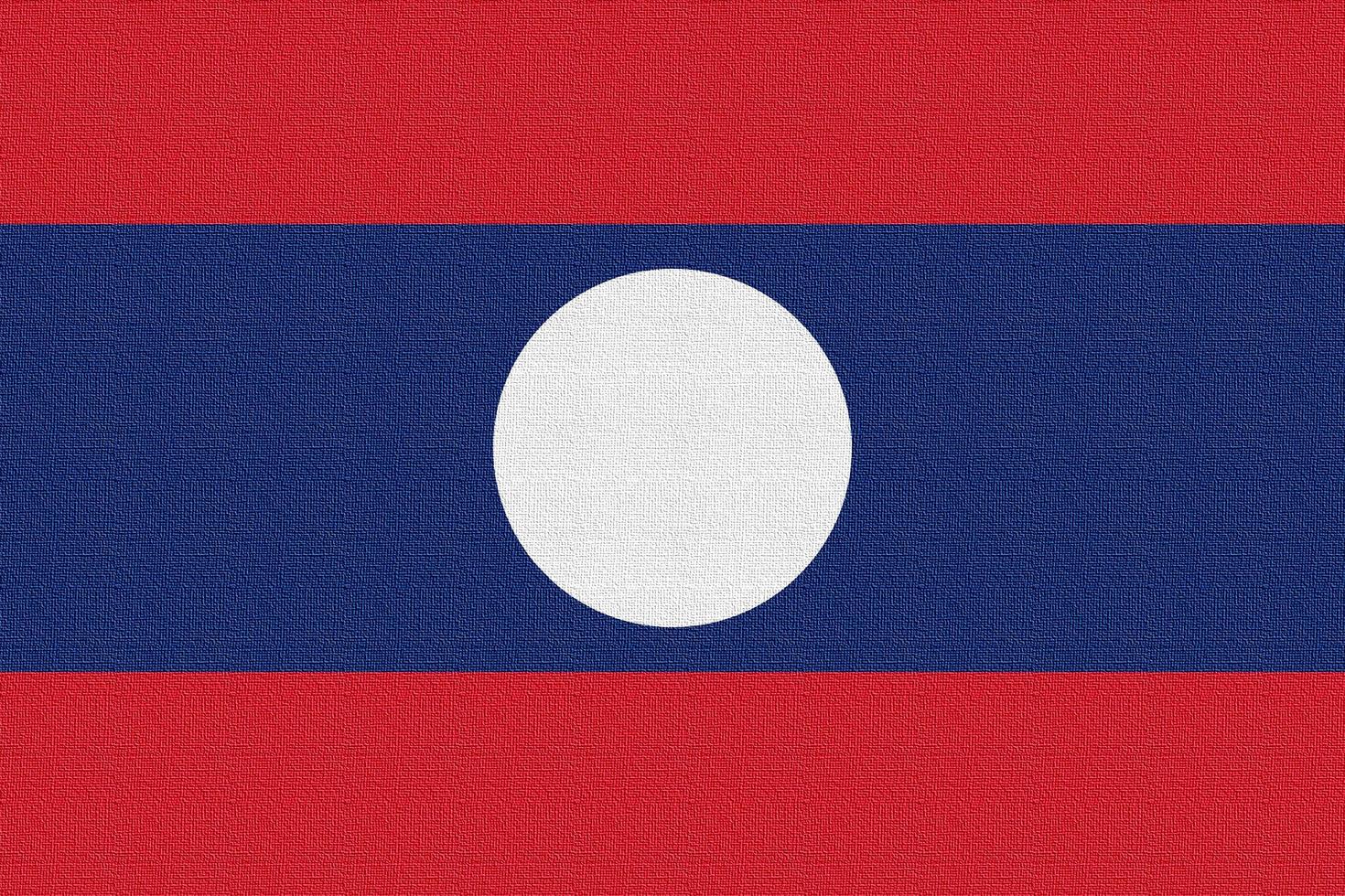 illustrazione della bandiera nazionale del laos foto