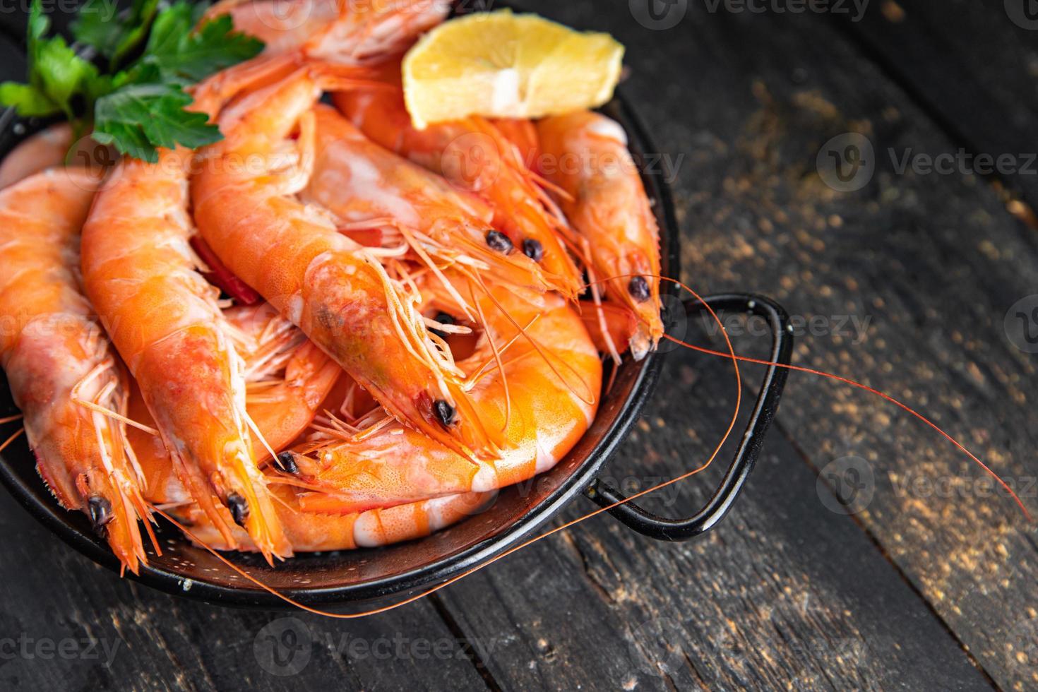 gamberetti cibo gamberetti pasto a base di pesce spuntino foto