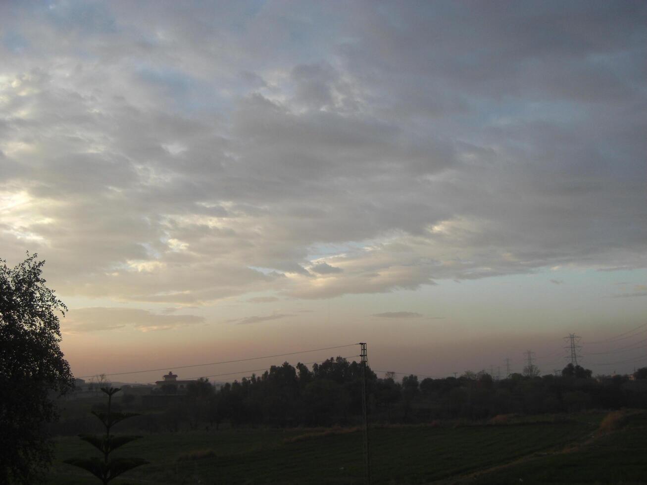 cielo sfondo asman verde scena tramonto Immagine foto