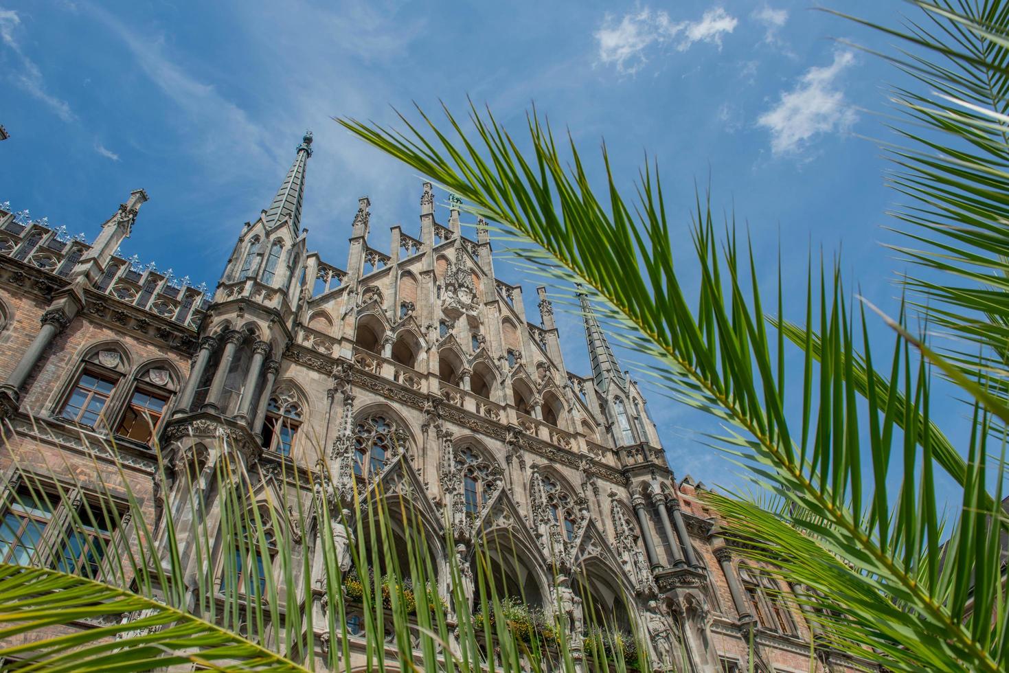 monaco di baviera germania 2020 marienplatz, piazza di maria, è il centro stesso di monaco di baviera foto