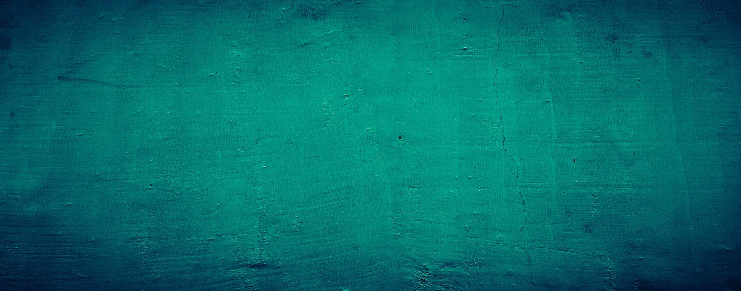sfondo texture muro di cemento astratto grungy verde smeraldo scuro, sfondo panoramico foto