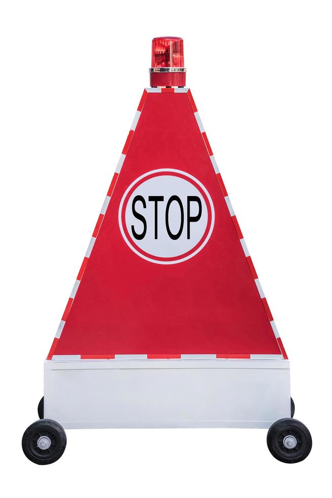 segnale di stop isolato. foto