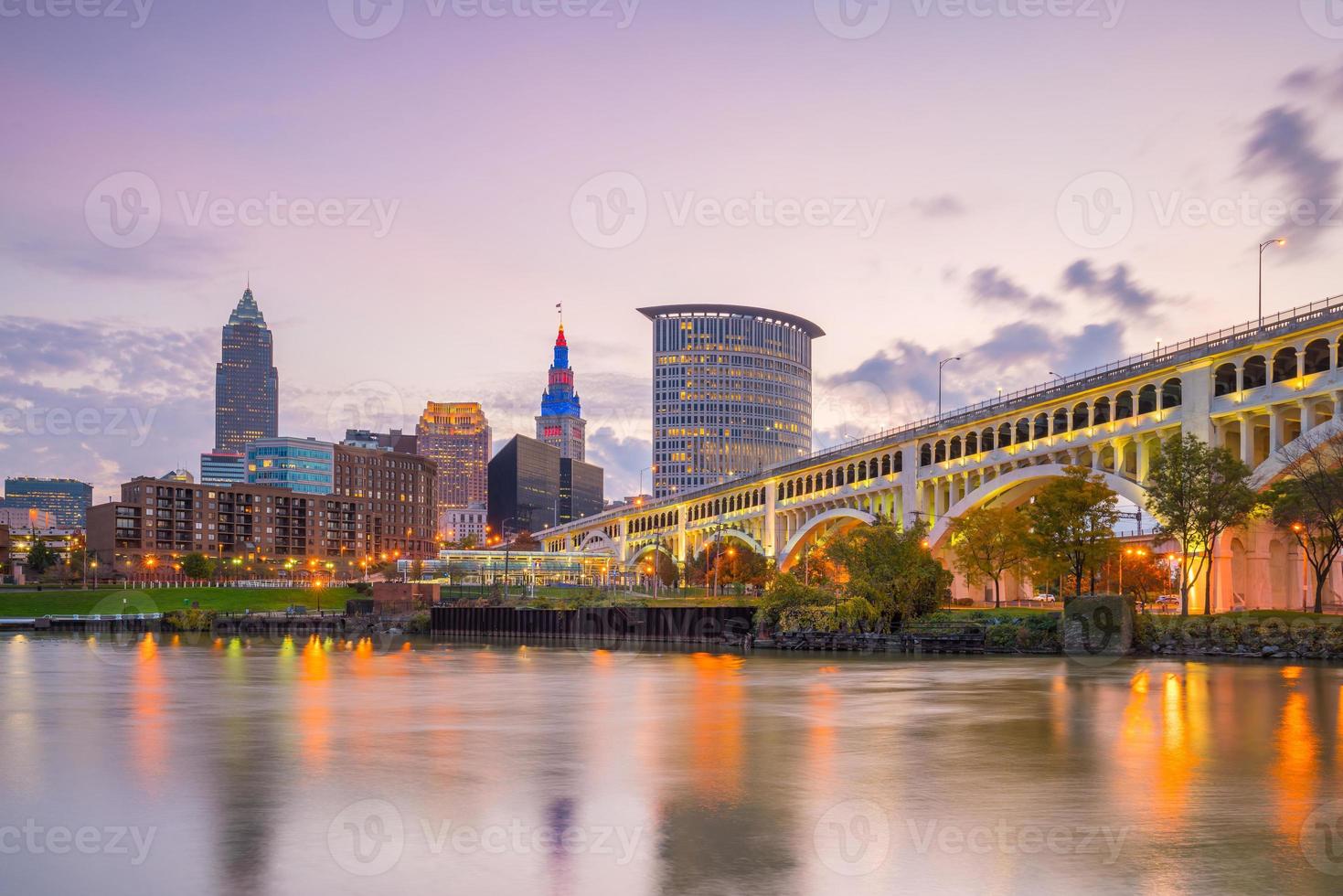 vista del centro di Cleveland foto