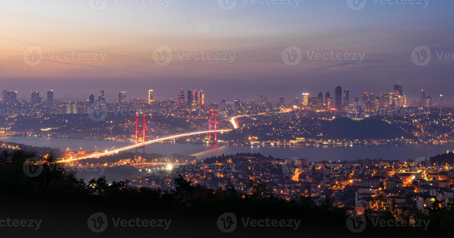panorama della città di istanbul foto