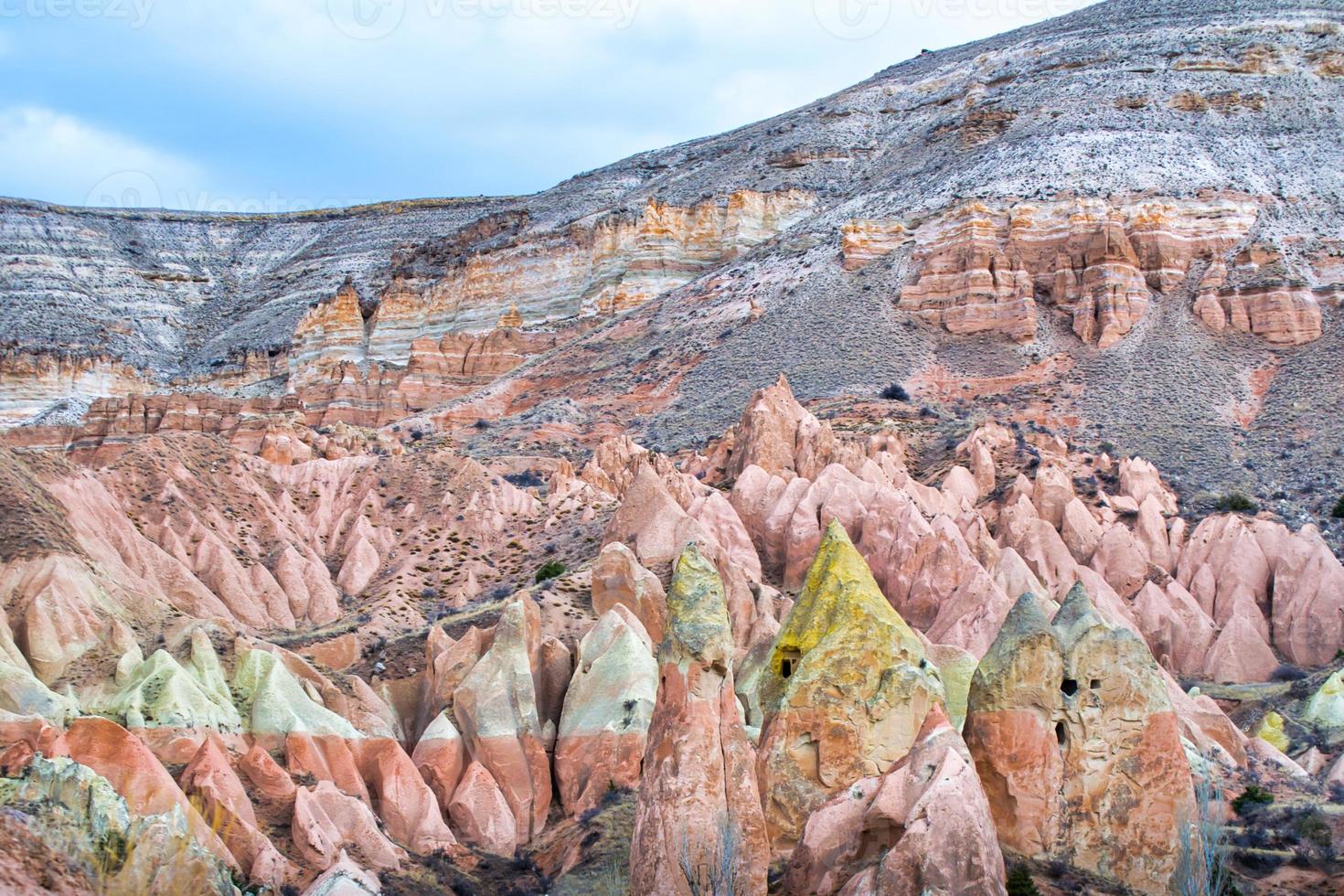 vista del paesaggio della cappadocia foto