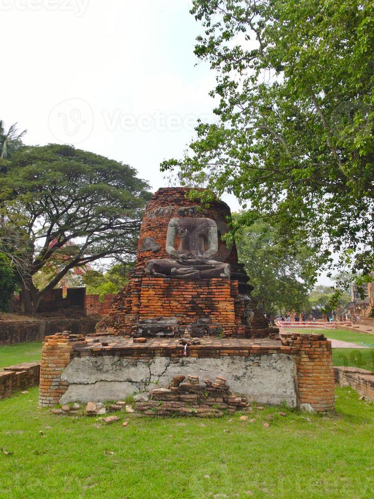 tempio wat phra sri sanphet il tempio sacro è il tempio più sacro del grande palazzo nell'antica capitale della thailandia ayutthaya. foto