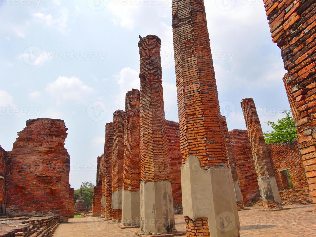 tempio wat phra sri sanphet il tempio sacro è il tempio più sacro del grande palazzo nell'antica capitale della thailandia ayutthaya. foto