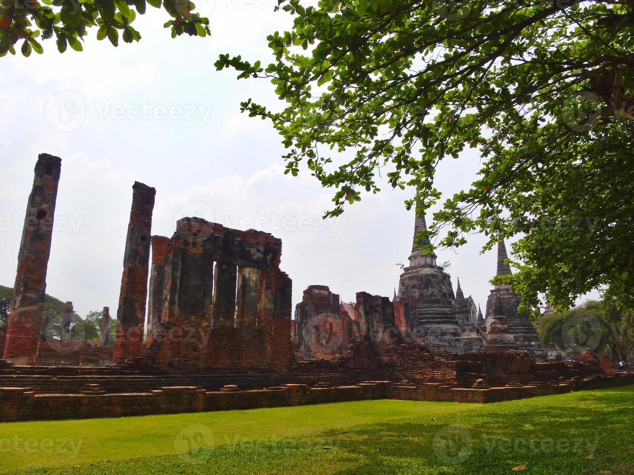 tempio wat phra sri sanphet il tempio sacro è il tempio più sacro del grande palazzo nell'antica capitale della thailandia ayutthaya. foto