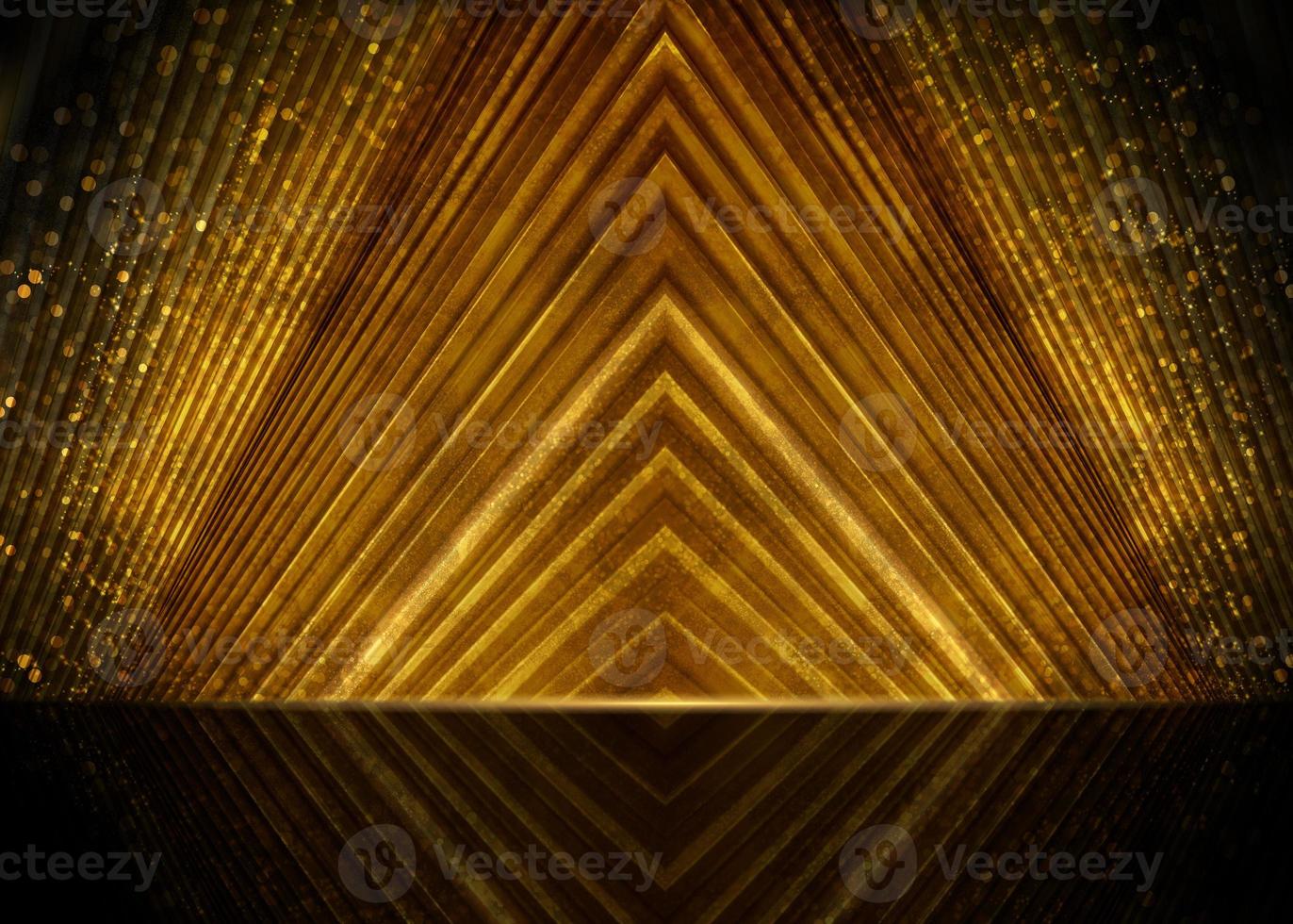 sfondo oro astratto per prodotto di lusso foto