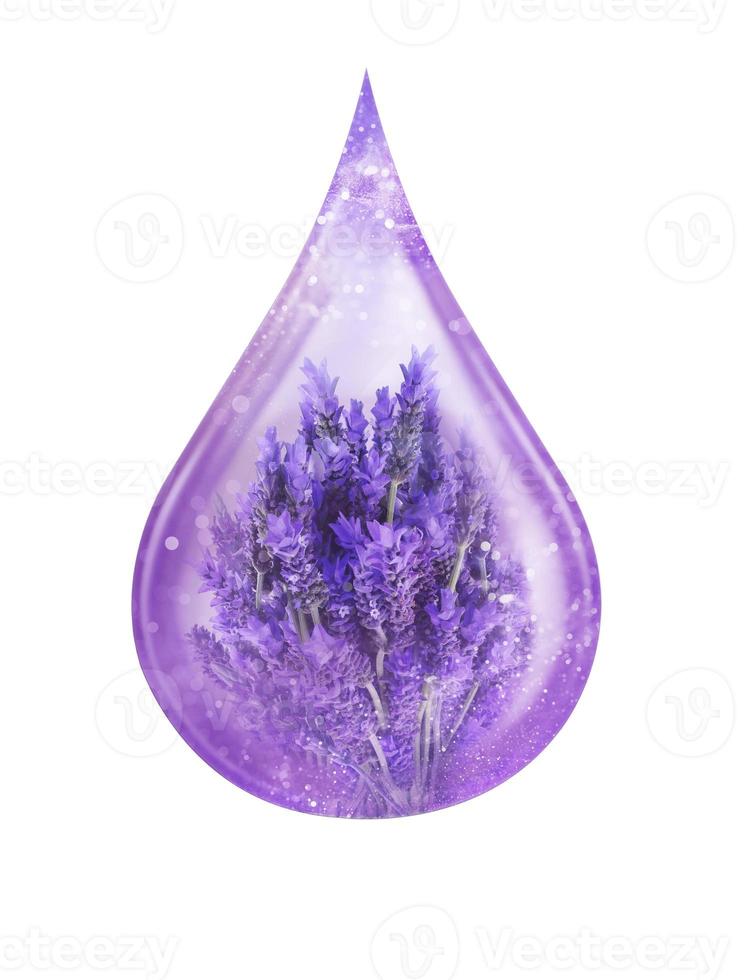 essenziale di lavanda foto