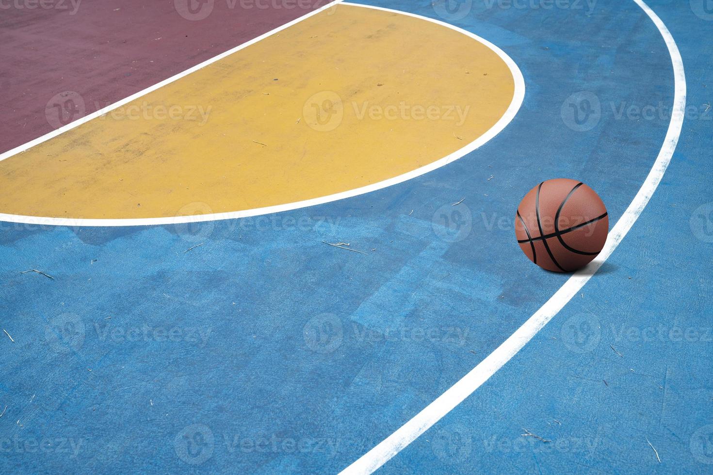 basket al campo da basket foto