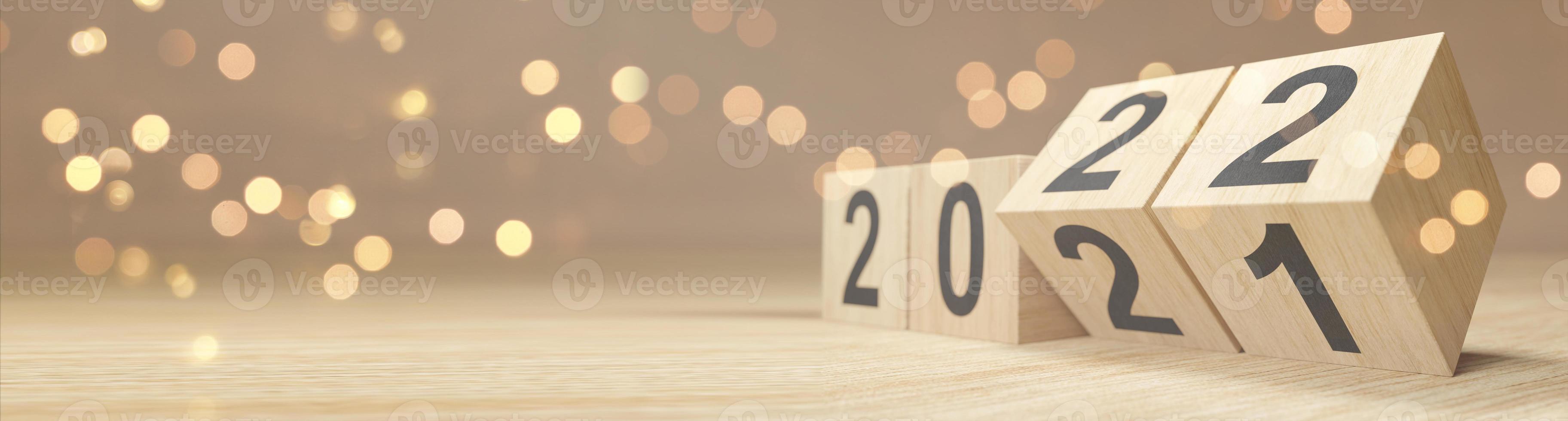 felice anno nuovo sfondo. obiettivi per il 2022. illustrazione 3D foto