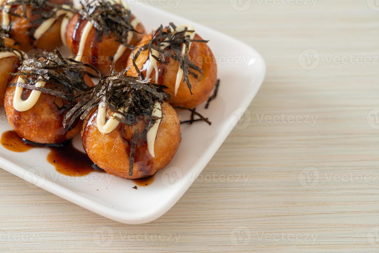 gnocchi di takoyaki o polpette di polpo foto