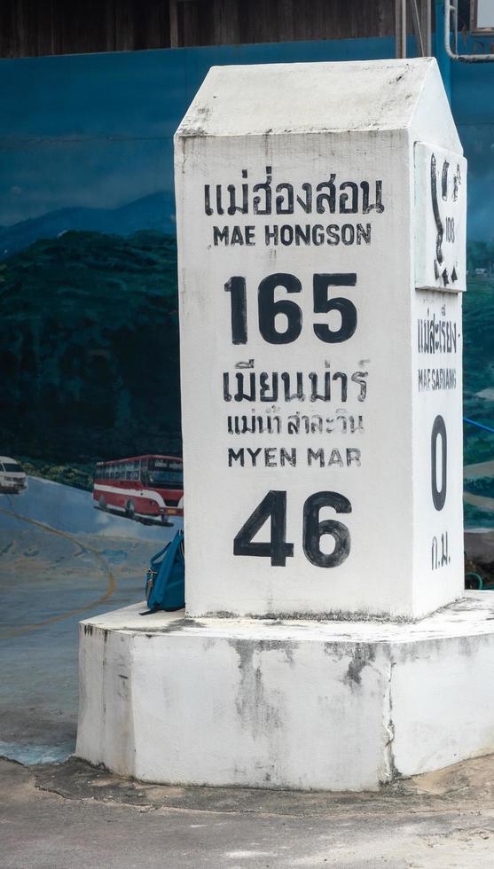 città di mae sariang nel nord della Thailandia foto