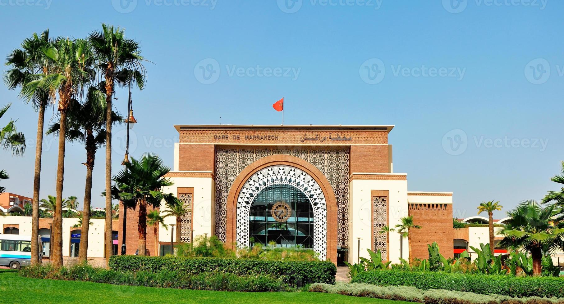 stazione dei treni di Marrakech foto