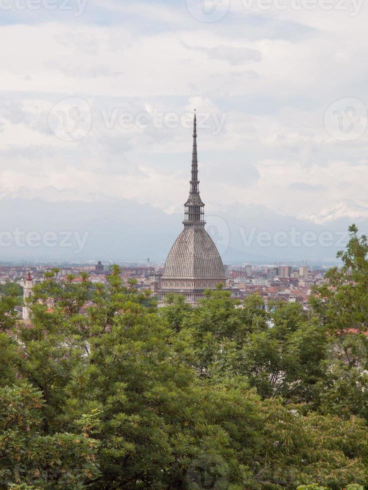 veduta aerea di torino foto