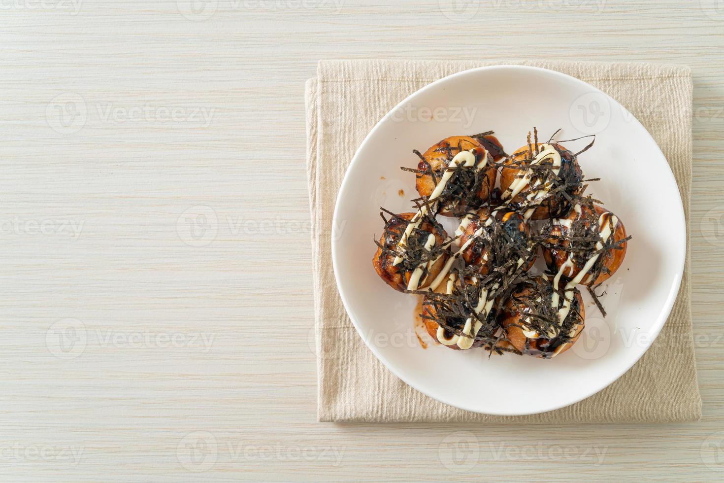 gnocchi di takoyaki o polpette di polpo foto