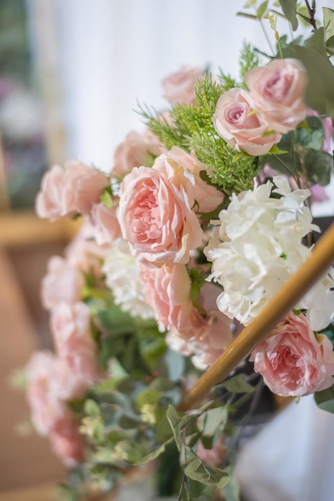 bellissimo sfondo di fiori di nozze. foto