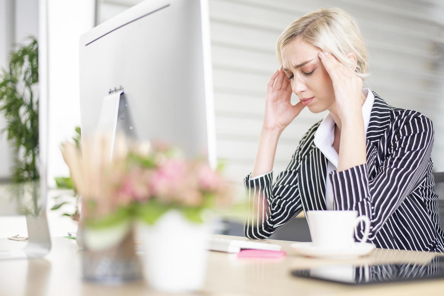 uomini d'affari è stress con problemi di affari foto