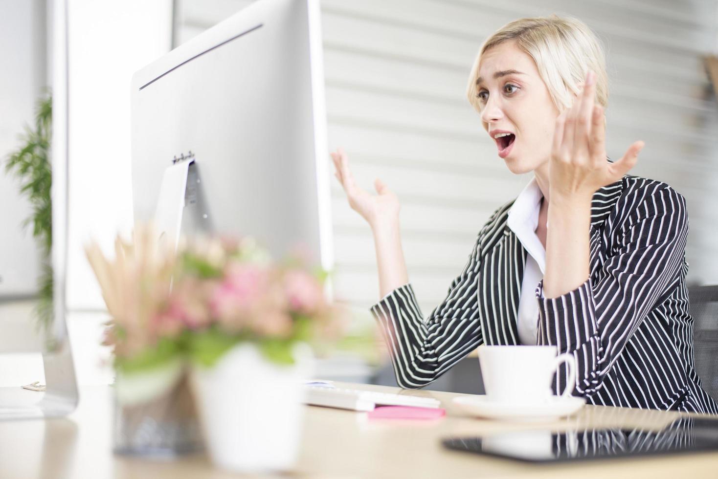 uomini d'affari è stress con problemi di affari foto