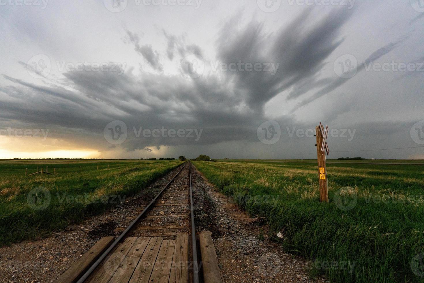 nuvole di tempesta della prateria foto