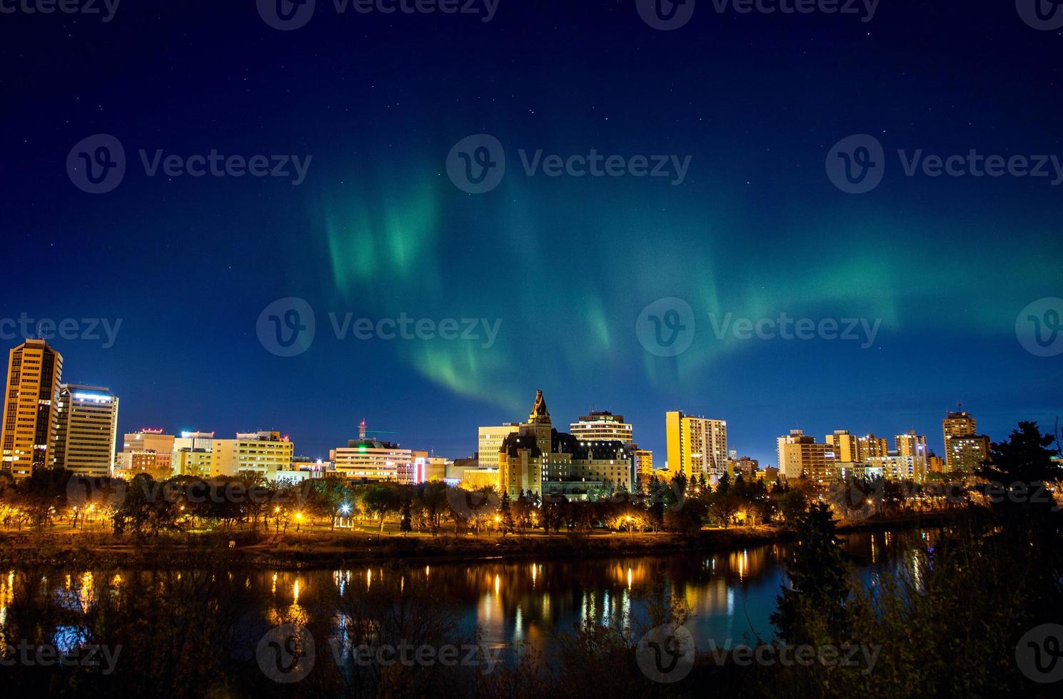 saskatoon dell'aurora boreale foto