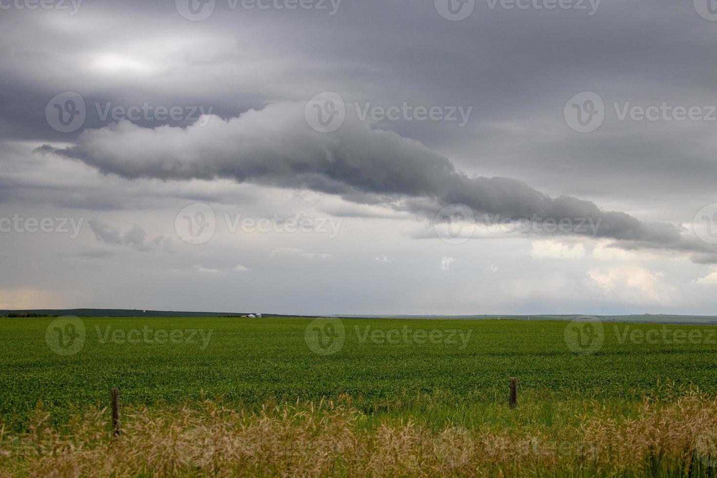 prateria nuvole temporalesche canada foto