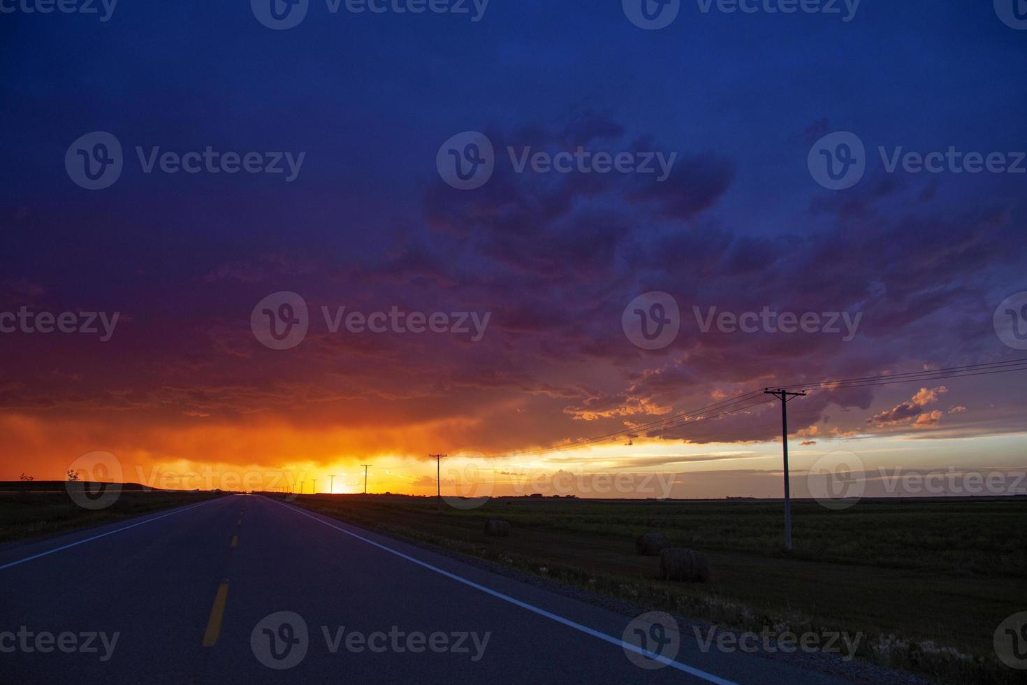 nuvole di tempesta della prateria foto