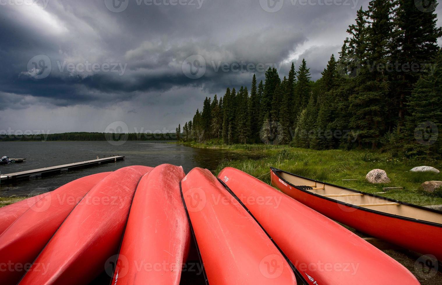 prateria nuvole temporalesche canada foto