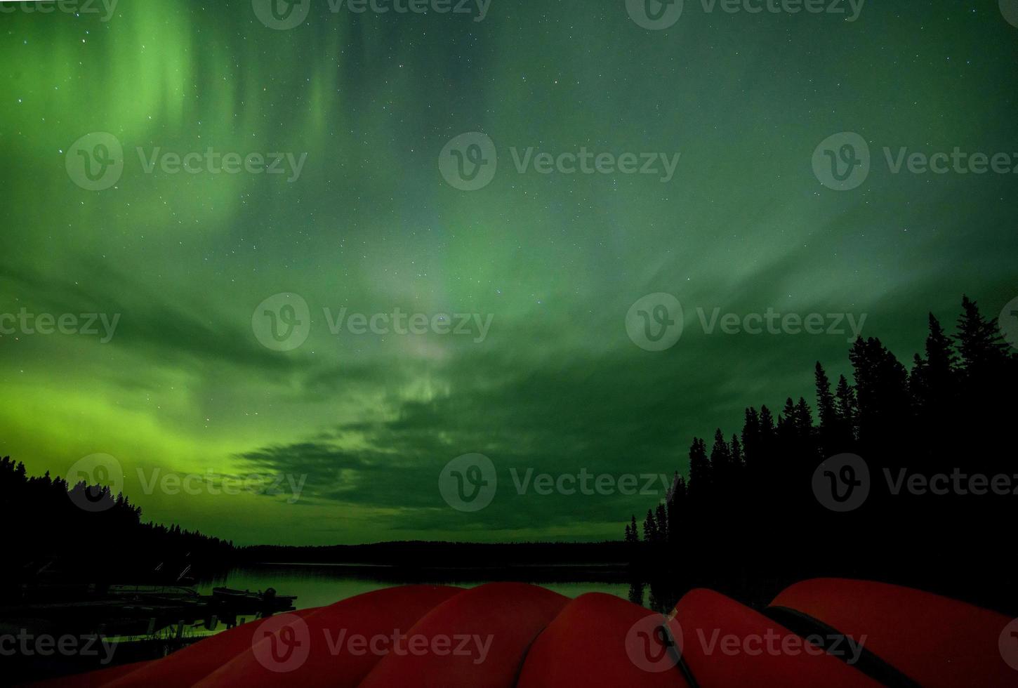 aurora boreale canada foto