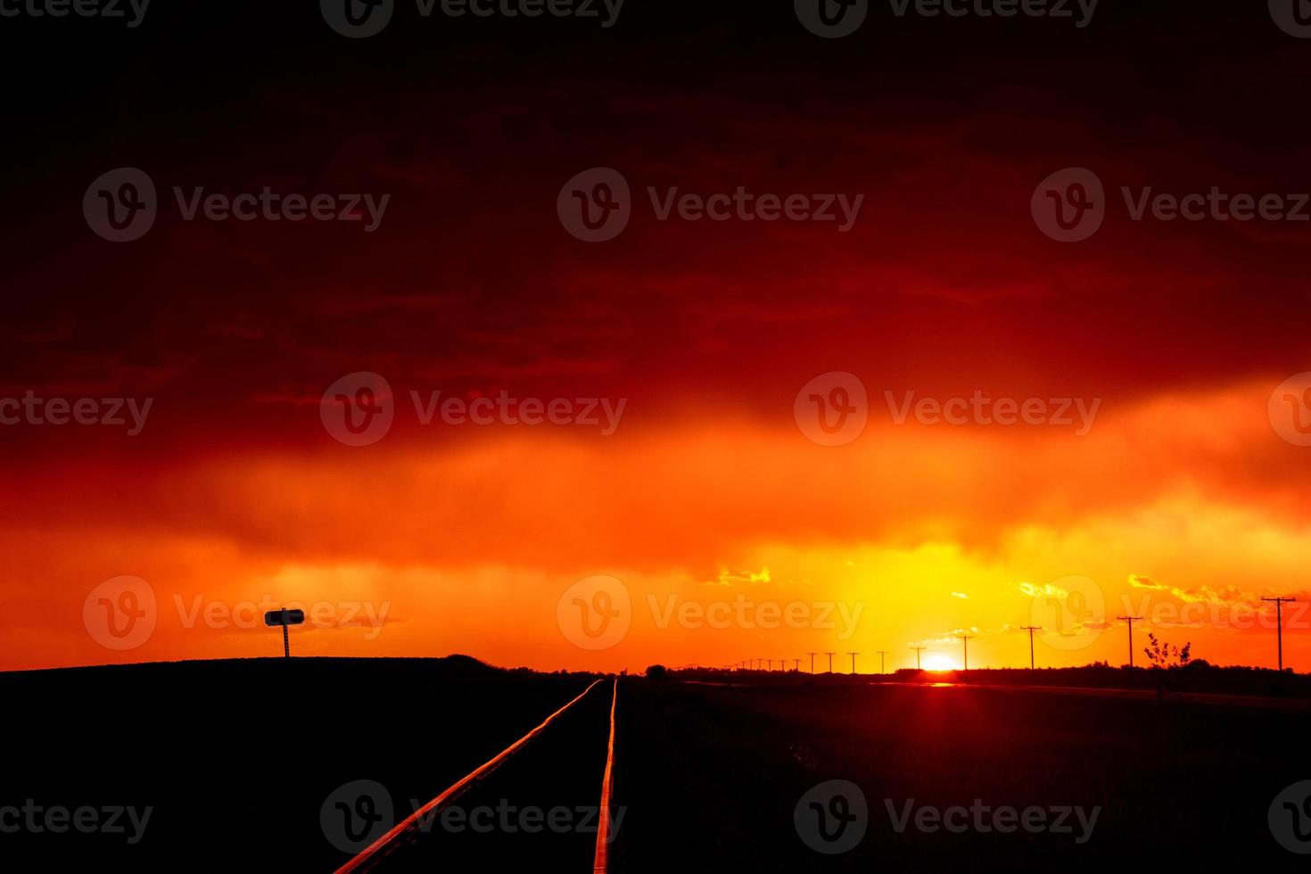 nuvole di tempesta della prateria foto