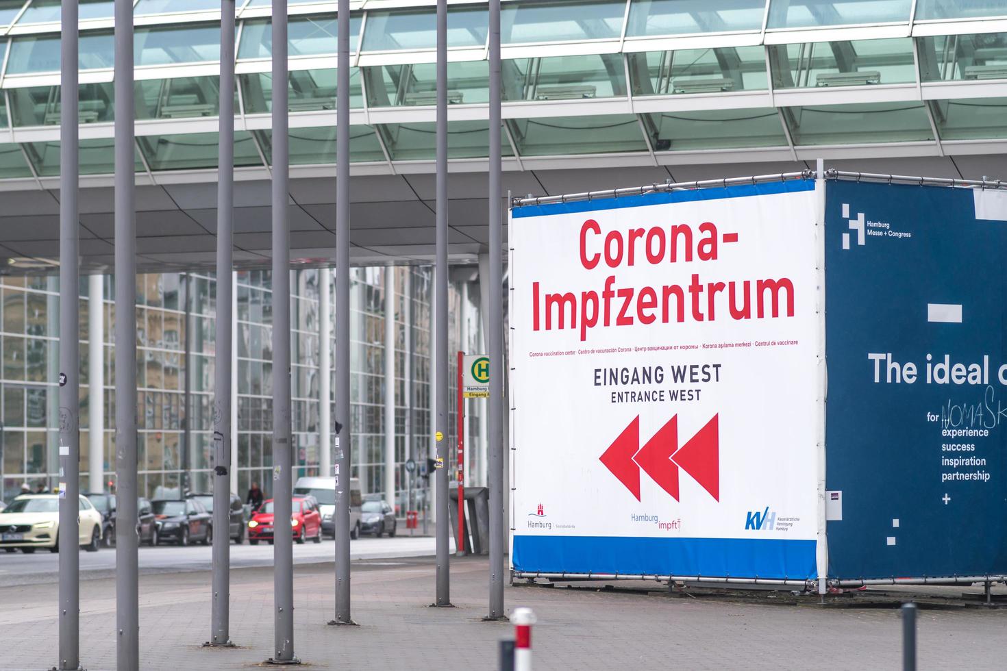 corona impfzentrum tedesco per centro vaccinale foto