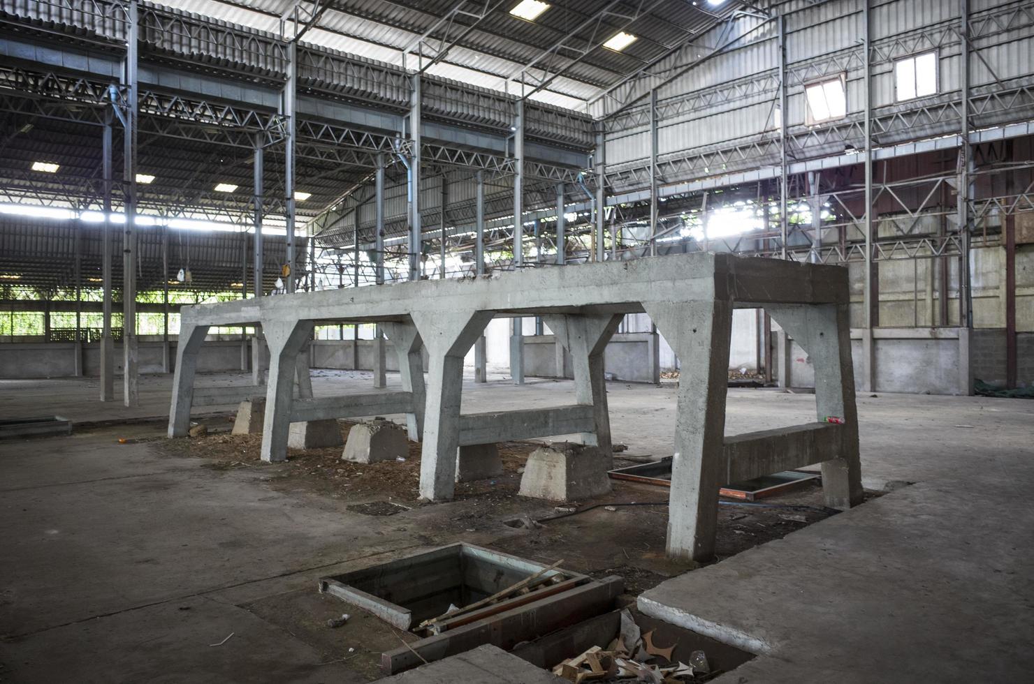 sfondo di una fabbrica abbandonata foto
