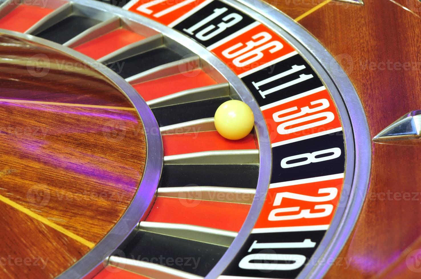 ruota della roulette del casinò foto