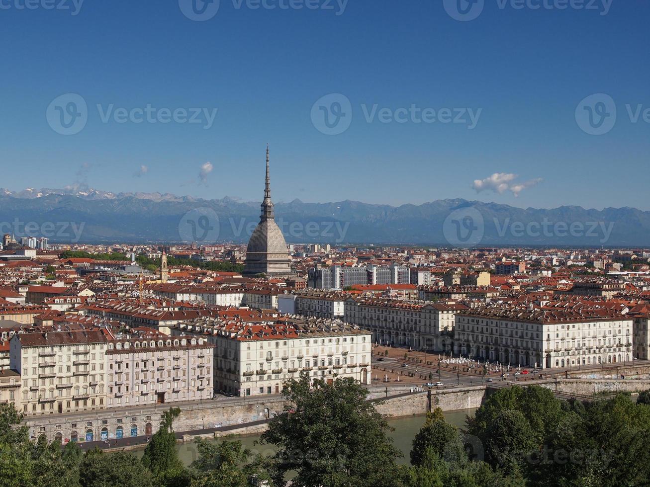 veduta aerea di torino foto