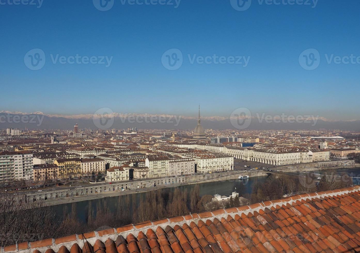 veduta aerea di torino foto