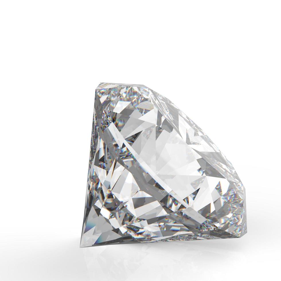 diamanti isolati su bianco foto