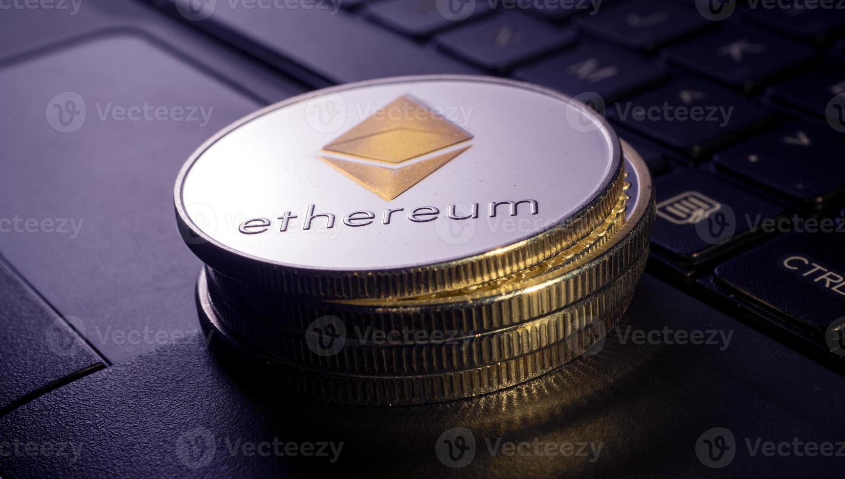 moneta di criptovaluta ethereum foto