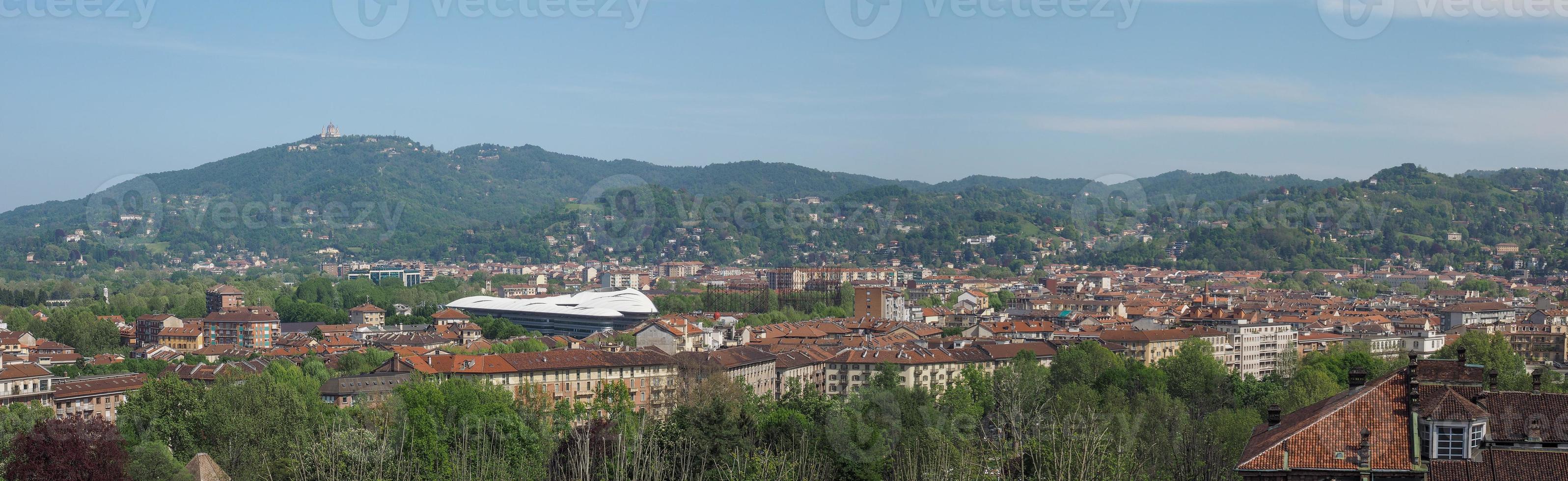 veduta aerea di torino foto