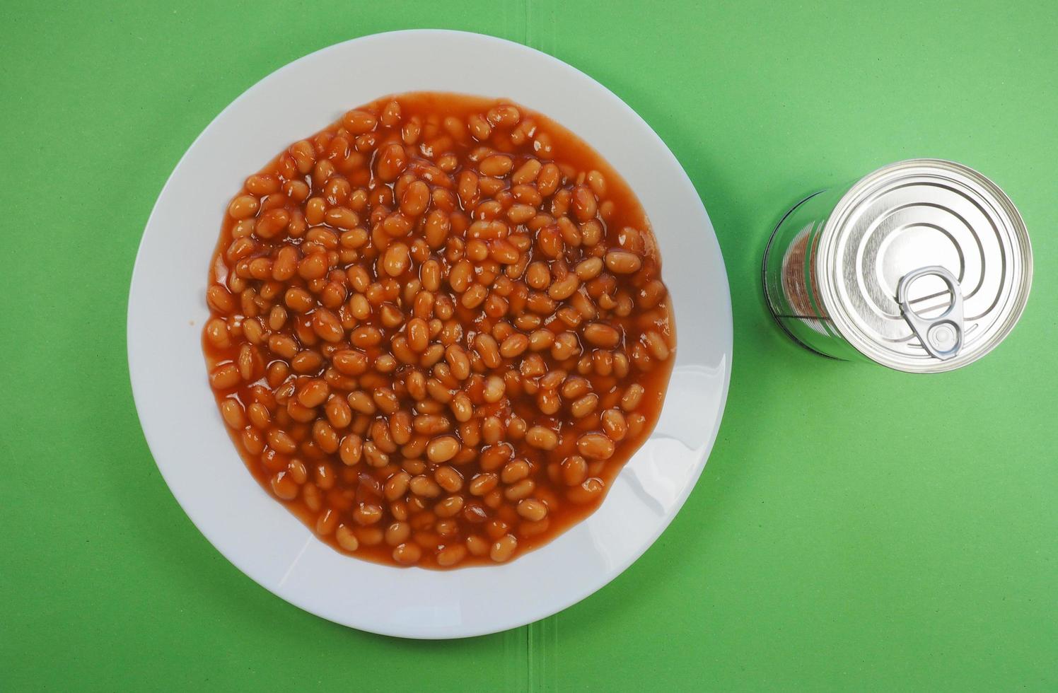 cibo di fagioli al forno foto